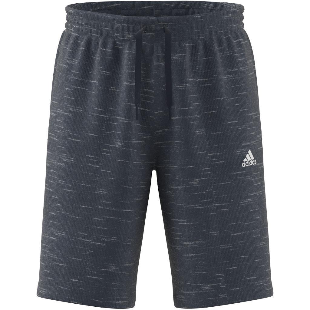 Essentials French Terry M&eacute;lange Shorts, Blue, A901_ONE, large image number 7