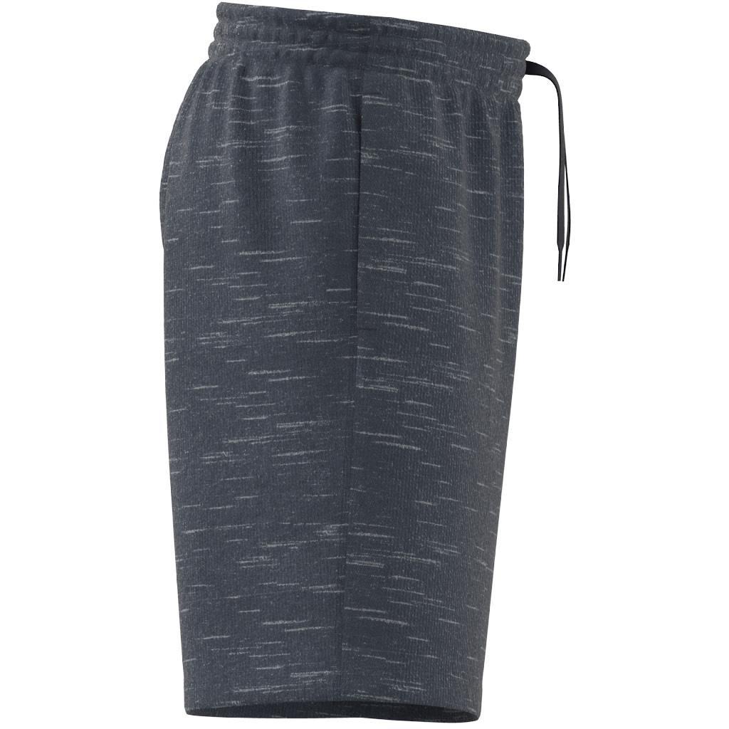 Essentials French Terry M&eacute;lange Shorts, Blue, A901_ONE, large image number 9