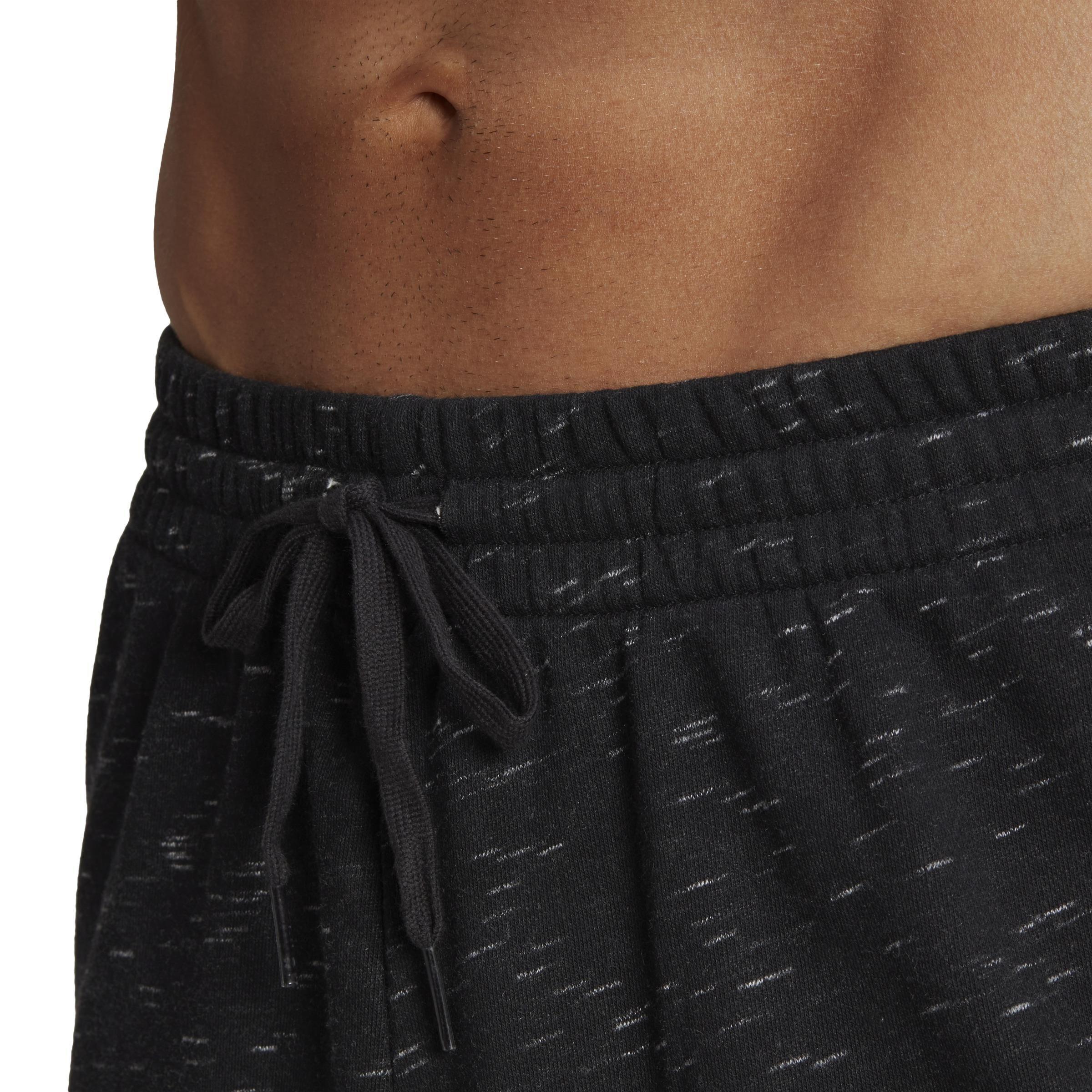 Essentials French Terry M&eacute;lange Shorts, Black, A901_ONE, large image number 4