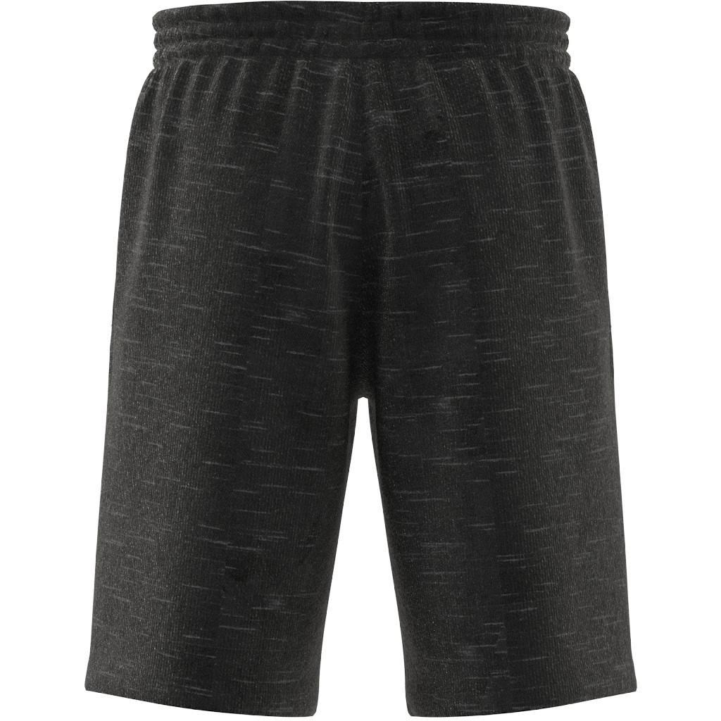 Essentials French Terry M&eacute;lange Shorts, Black, A901_ONE, large image number 8