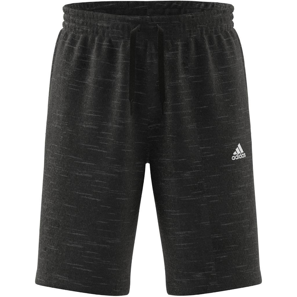 Essentials French Terry M&eacute;lange Shorts, Black, A901_ONE, large image number 9