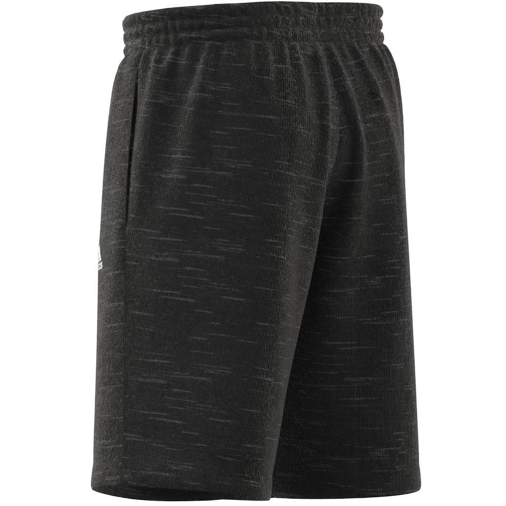 Essentials French Terry M&eacute;lange Shorts, Black, A901_ONE, large image number 11