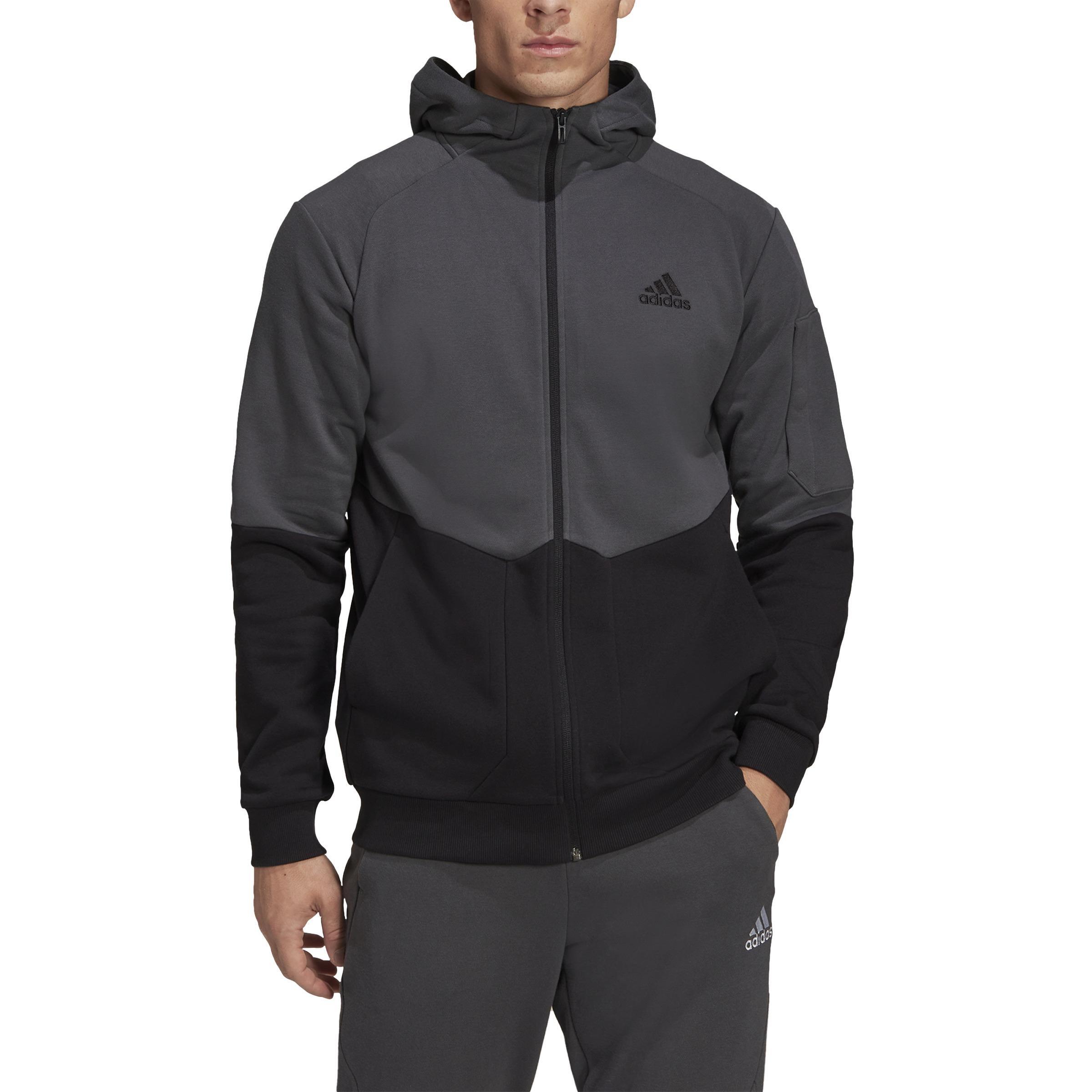 Essentials4Gameday Full-Zip Hooded Jacket, Grey, A901_ONE, large image number 0