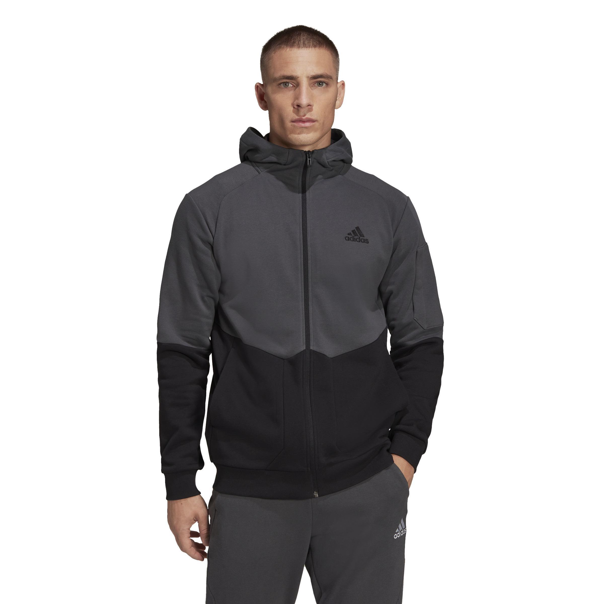 Essentials4Gameday Full-Zip Hooded Jacket, Grey, A901_ONE, large image number 9