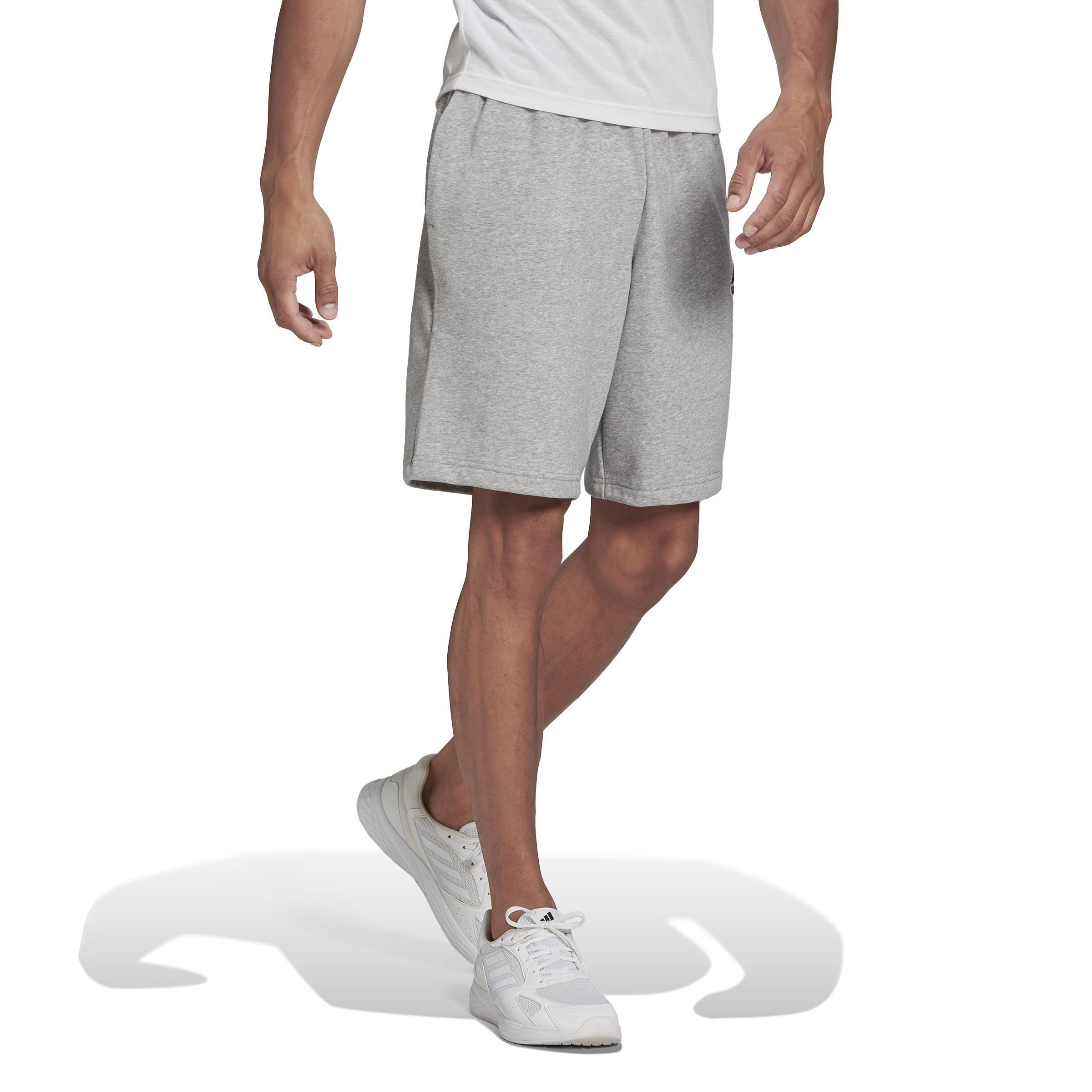 Essentials Feelcomfy French Terry Shorts, Grey, A901_ONE, large image number 0
