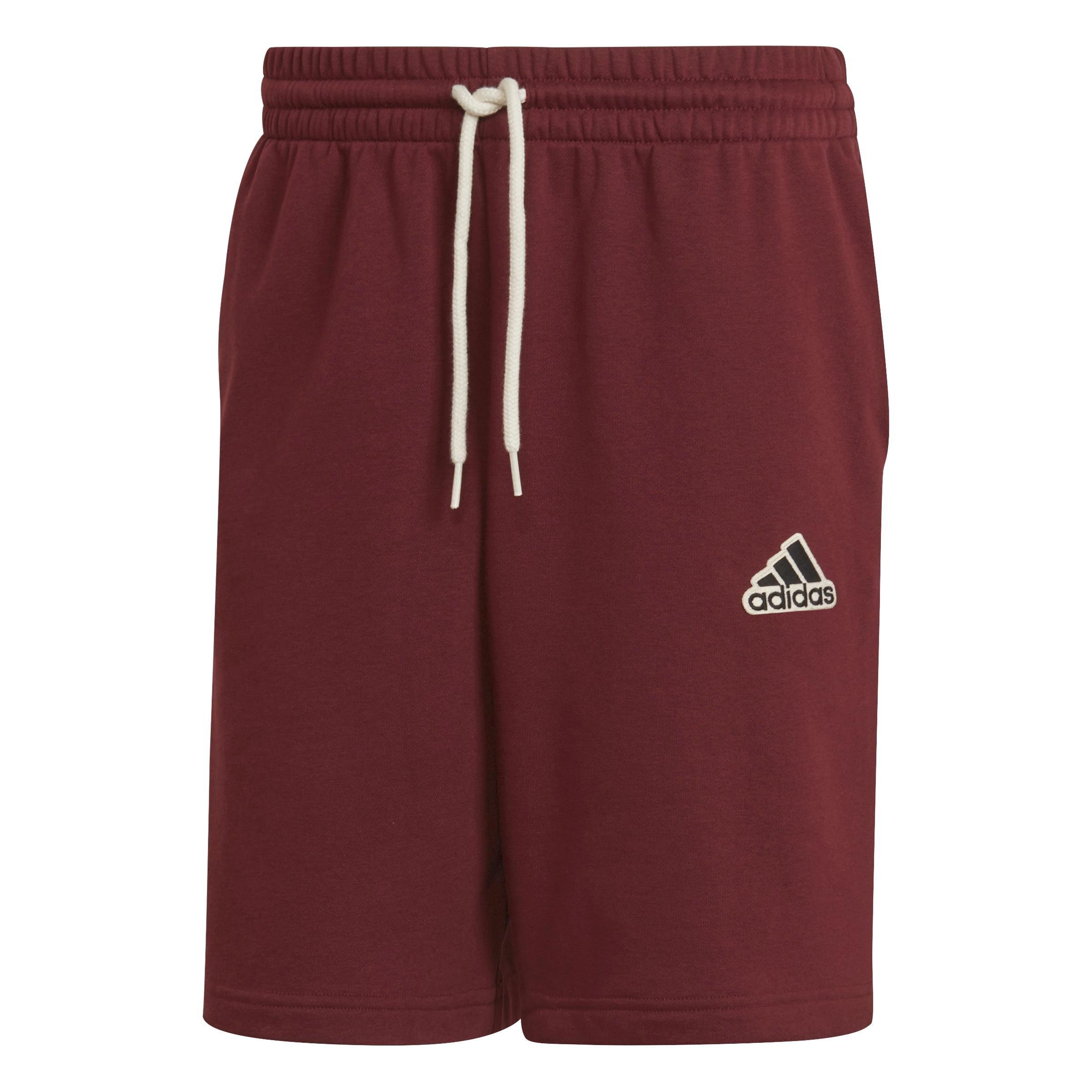 Men Essentials Feelcomfy French Terry Shorts, Red, A901_ONE, large image number 2