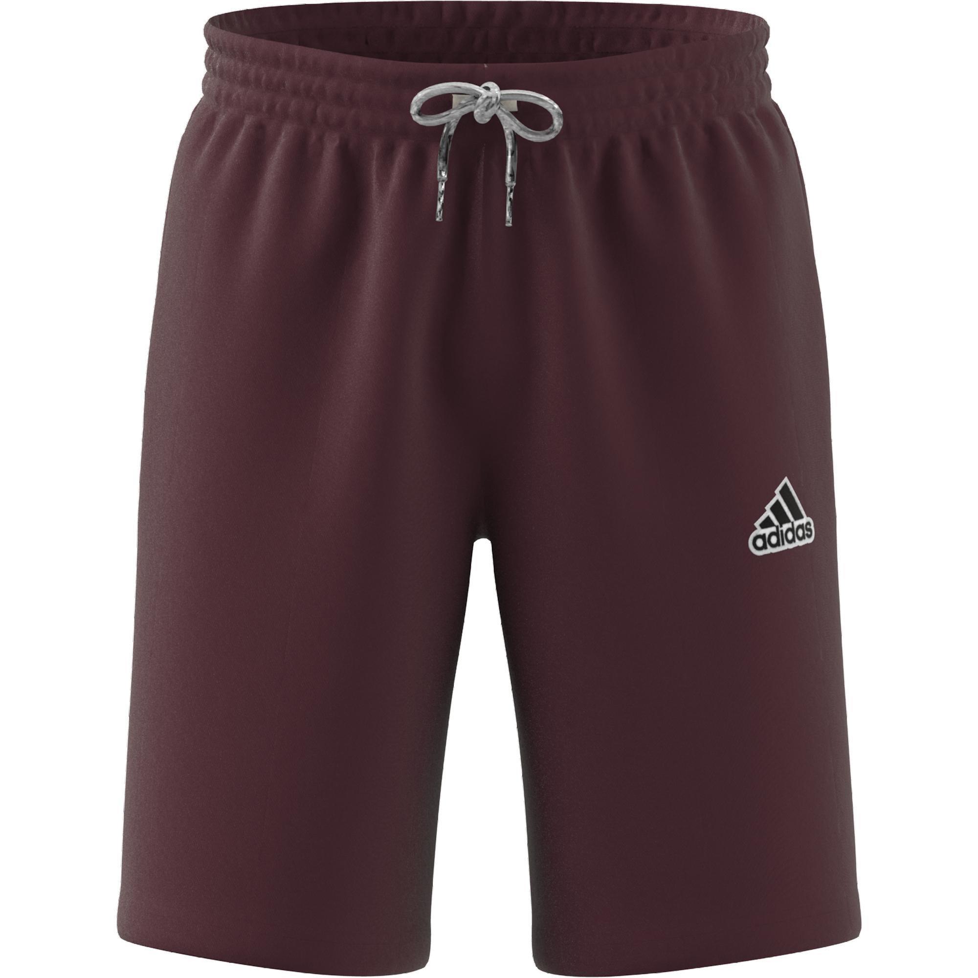 Essentials Feelcomfy French Terry Shorts, Red, A901_ONE, large image number 4