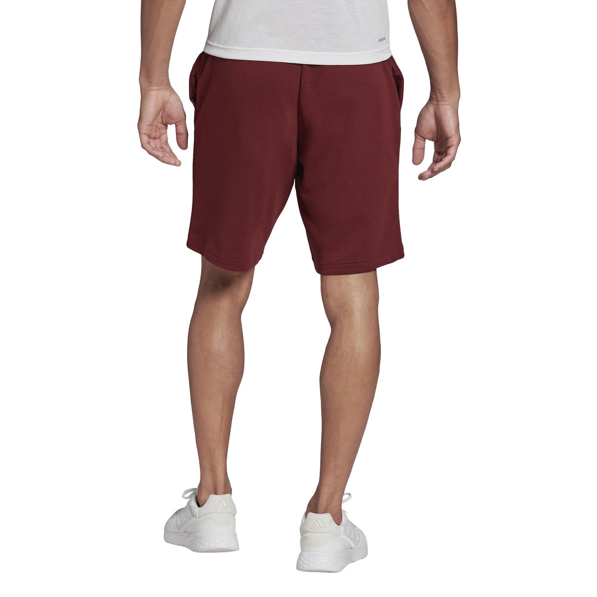 Men Essentials Feelcomfy French Terry Shorts, Red, A901_ONE, large image number 8