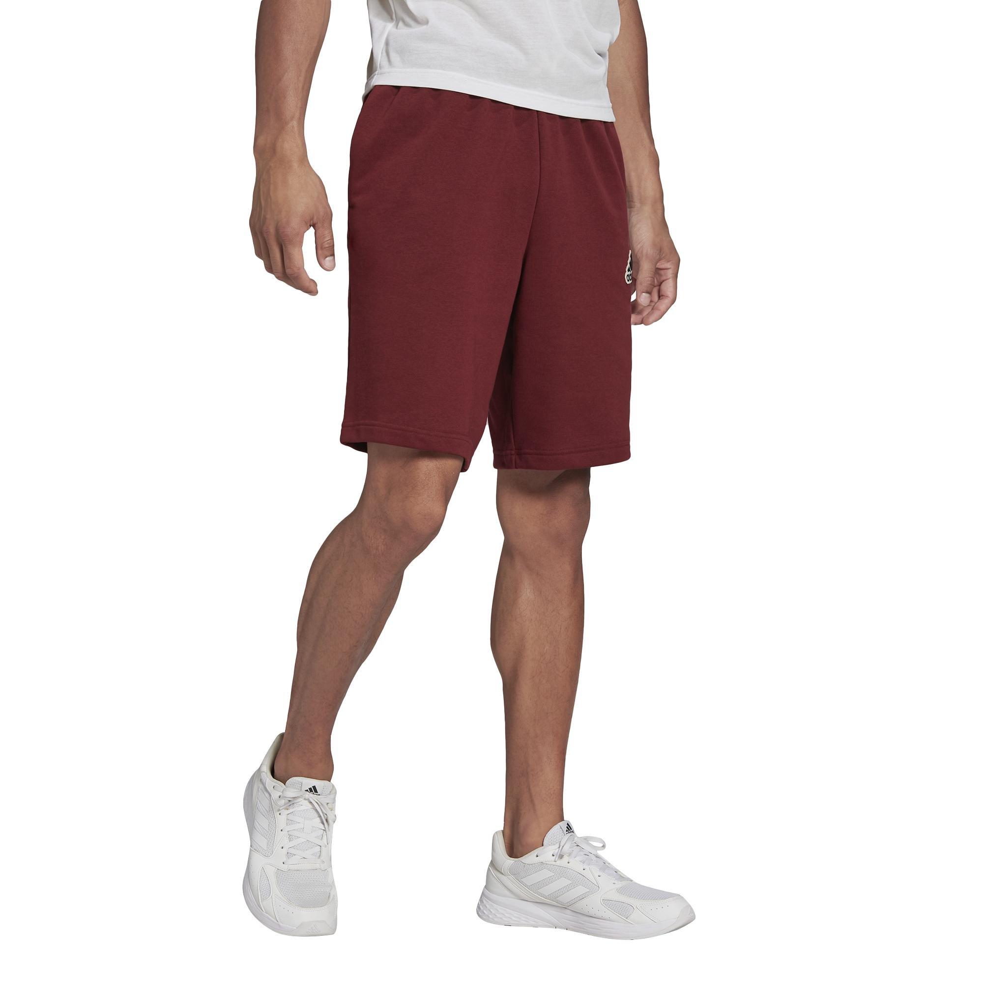 Men Essentials Feelcomfy French Terry Shorts, Red, A901_ONE, large image number 17