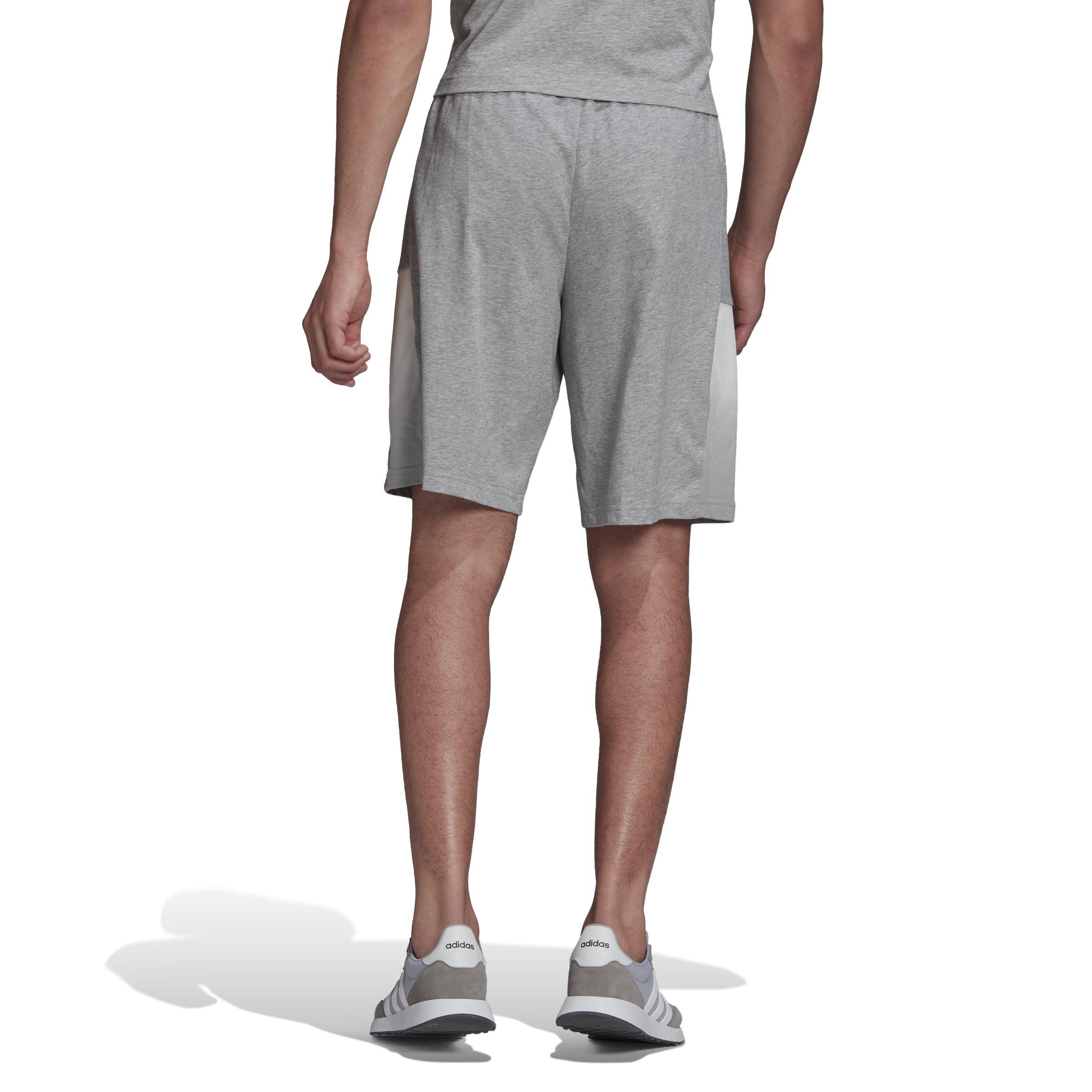 Essentials Summer Pack Lightweight French Terry Single-Dye Shorts, Grey, A901_ONE, large image number 2
