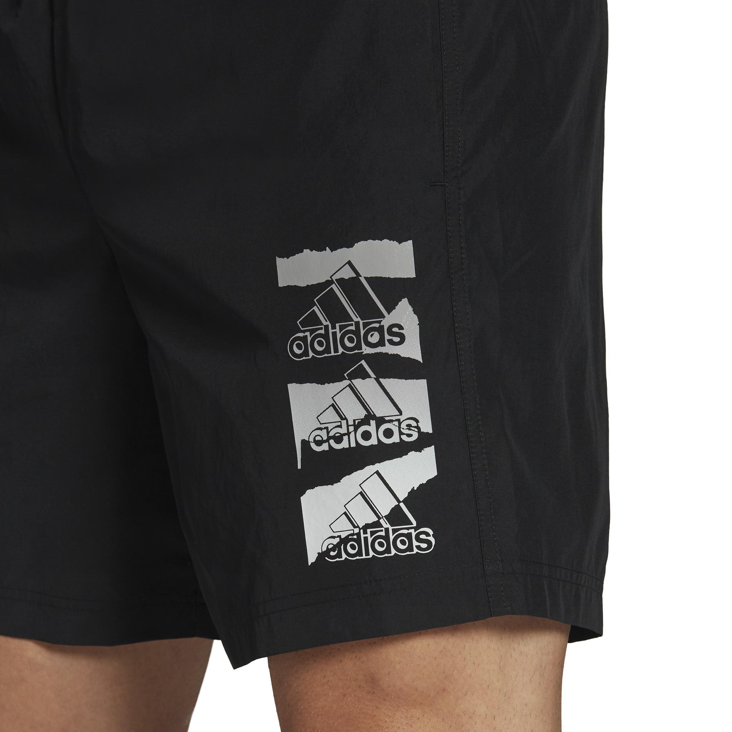 Essentials BrandLove Chelsea Woven Shorts, Black, A901_ONE, large image number 4