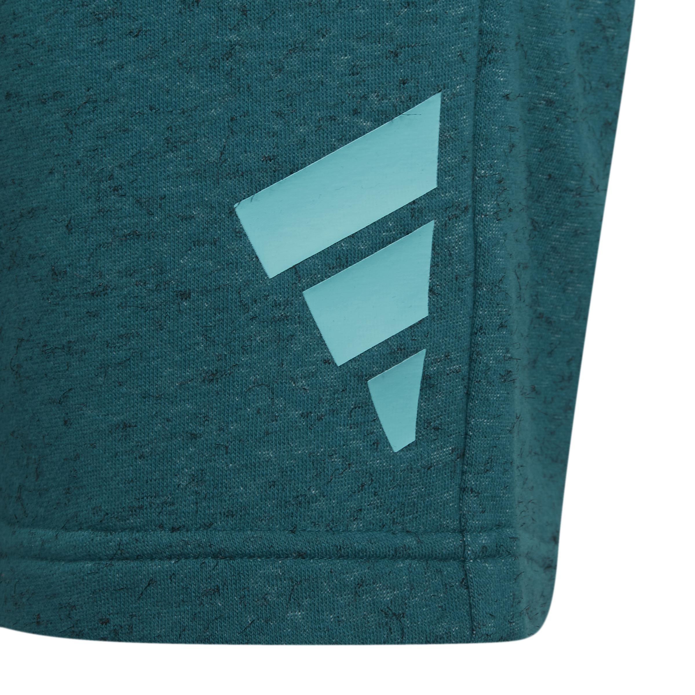 Kids Future Icons 3-Stripes Shorts, Turquoise, A901_ONE, large image number 3