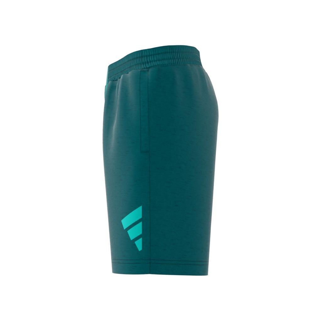 Kids Future Icons 3-Stripes Shorts, Turquoise, A901_ONE, large image number 10
