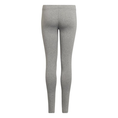 Kids Girls Adidas Essentials Linear Leggings, Grey, A901_ONE, large image number 2