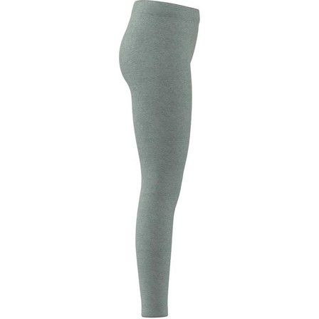 Kids Girls Adidas Essentials Linear Leggings, Grey, A901_ONE, large image number 9