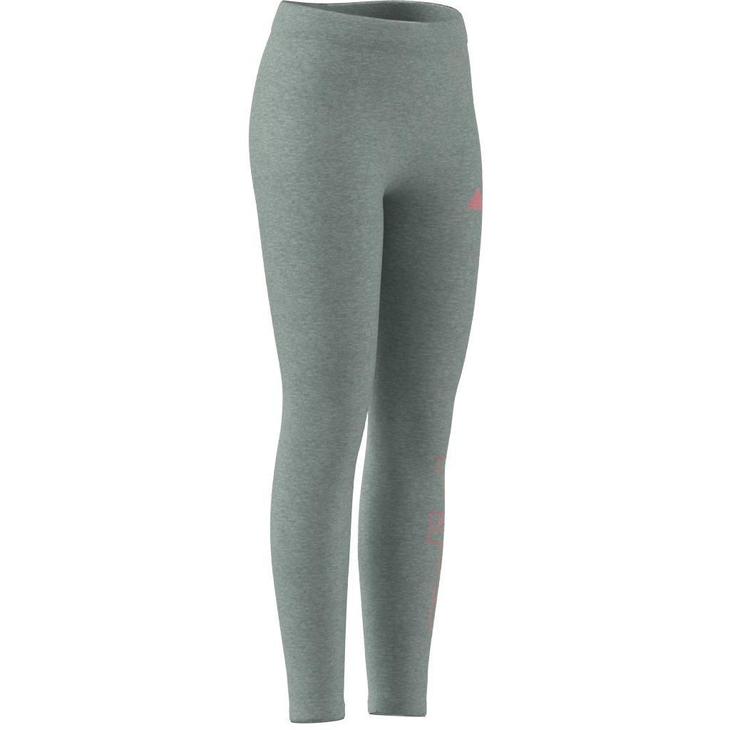 Kids Girls Adidas Essentials Linear Leggings, Grey