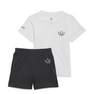 Kids Unisex Adidas Sprt Collection Shorts And Tee Set, White, A901_ONE, thumbnail image number 1