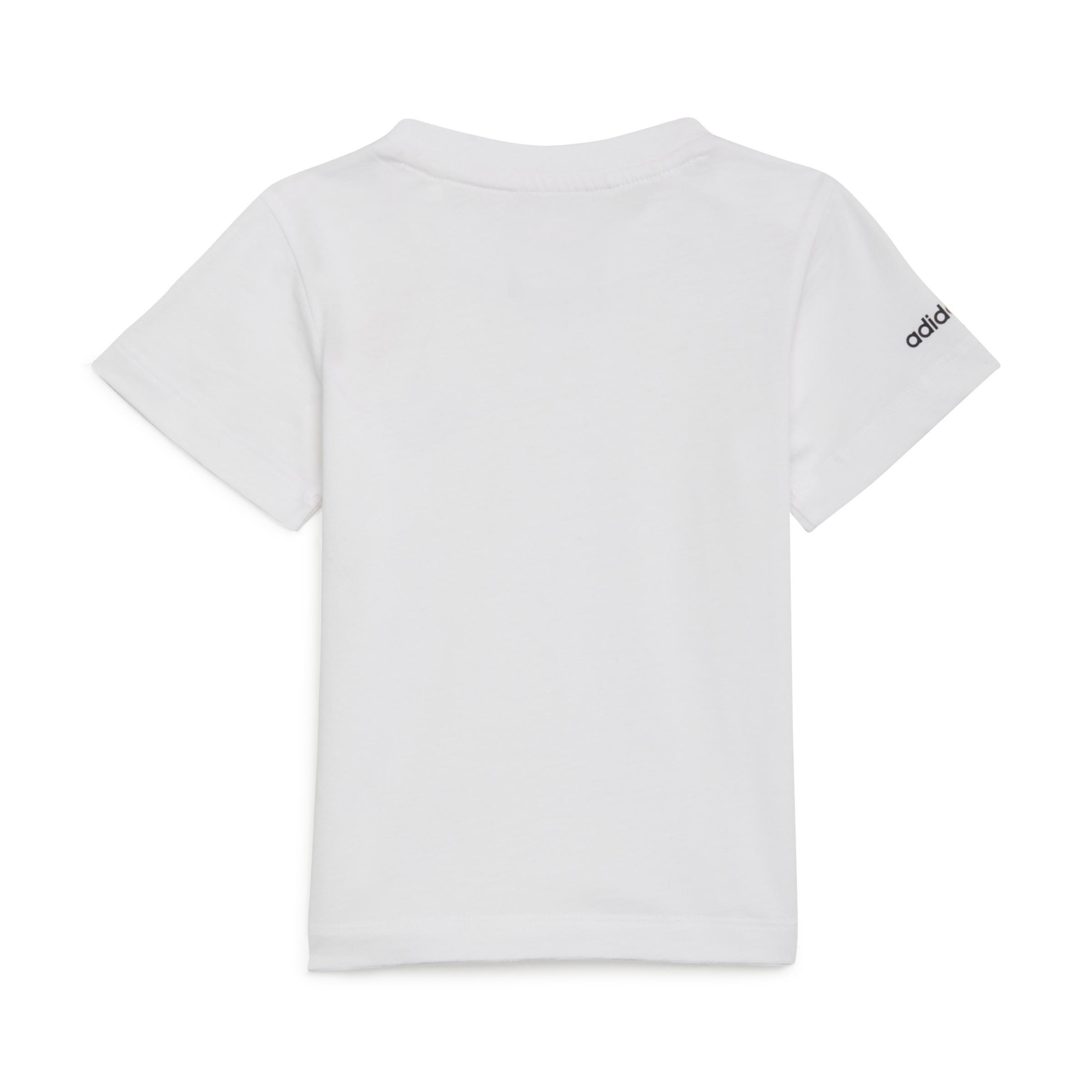Unisex Kids Sprt Collection Shorts And Tee Set, White, , large image number 3