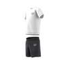 Kids Unisex Adidas Sprt Collection Shorts And Tee Set, White, A901_ONE, thumbnail image number 7