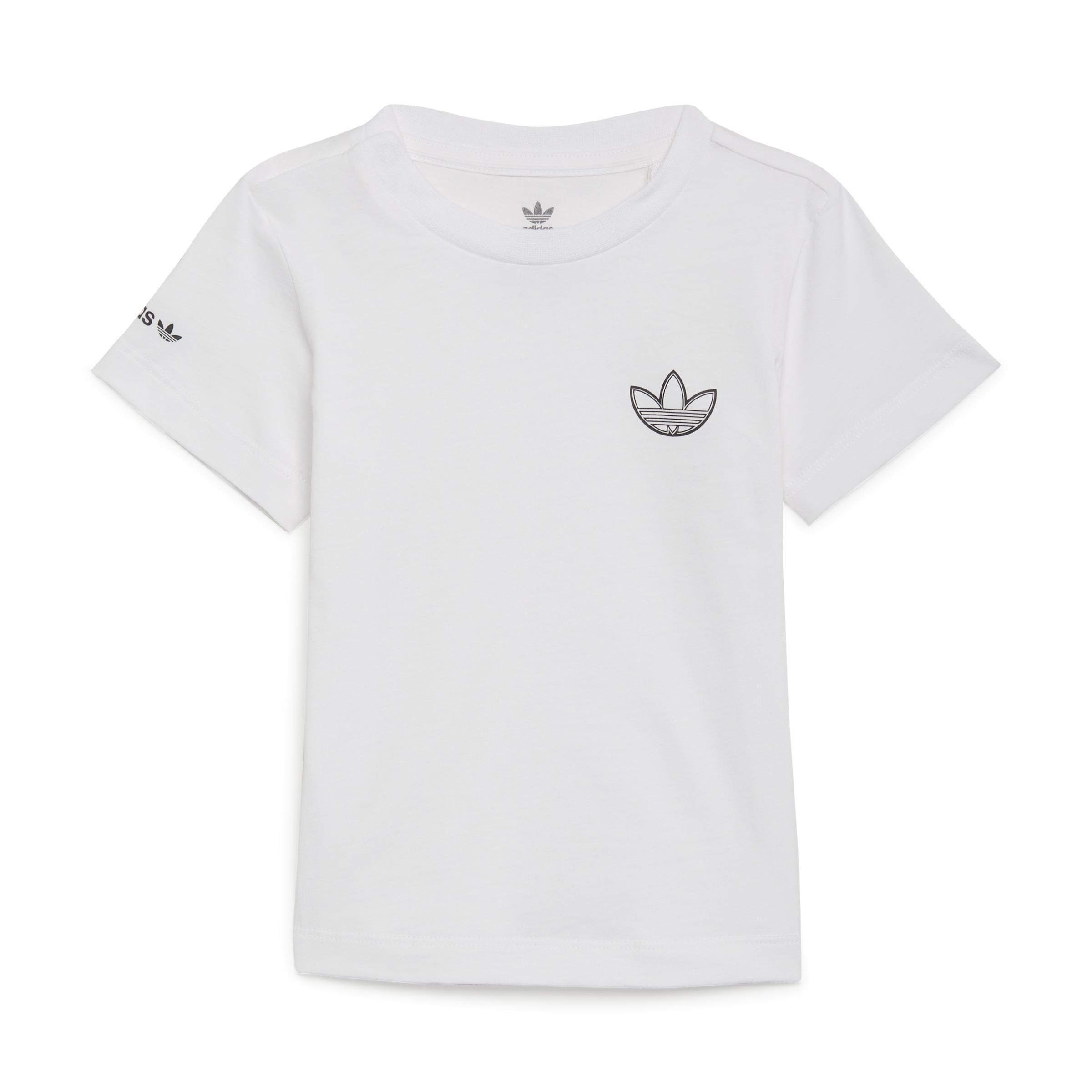 Unisex Kids Sprt Collection Shorts And Tee Set, White, , large image number 9