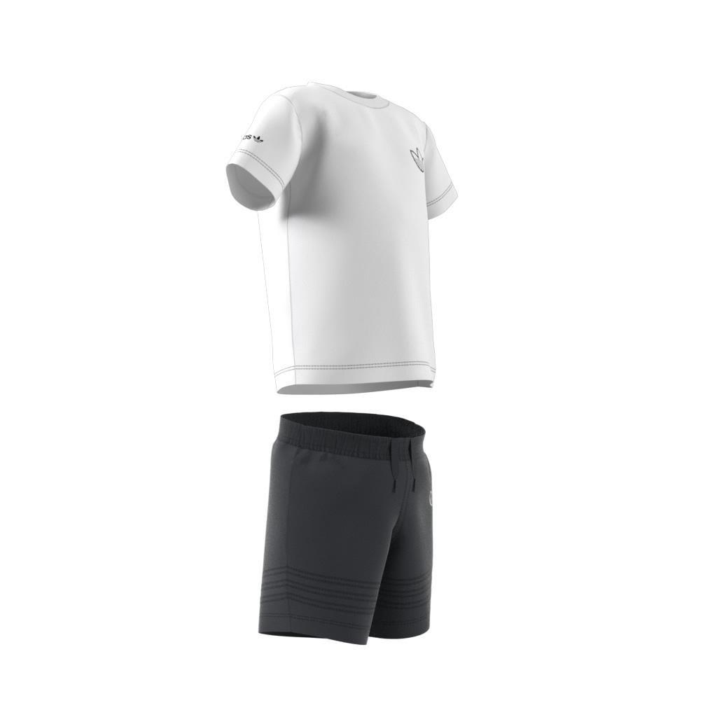 Unisex Kids Sprt Collection Shorts And Tee Set, White, , large image number 10