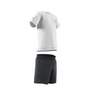 Kids Unisex Adidas Sprt Collection Shorts And Tee Set, White, A901_ONE, thumbnail image number 10