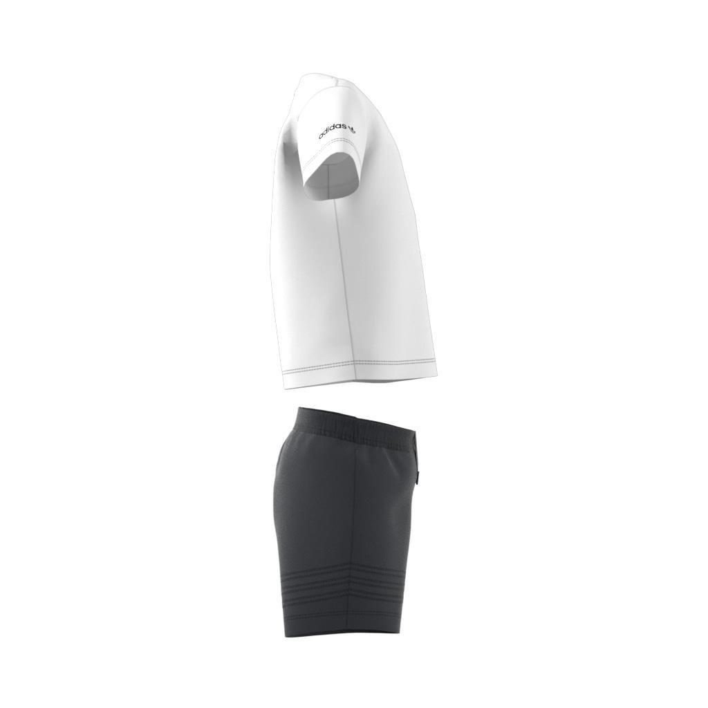 Unisex Kids Sprt Collection Shorts And Tee Set, White, , large image number 12