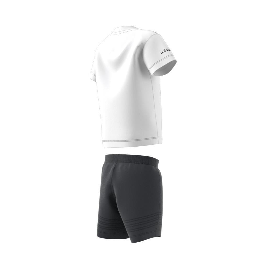 Unisex Kids Sprt Collection Shorts And Tee Set, White, , large image number 13