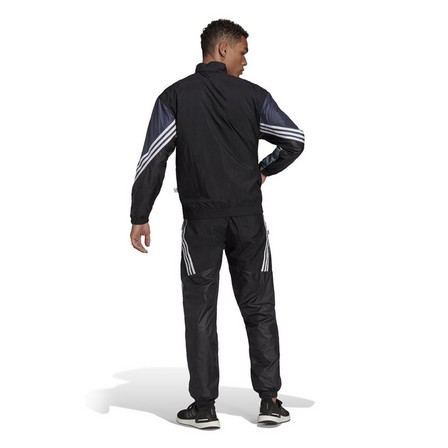 Men Future Retro Woven Tracksuit, Black, A901_ONE, large image number 2
