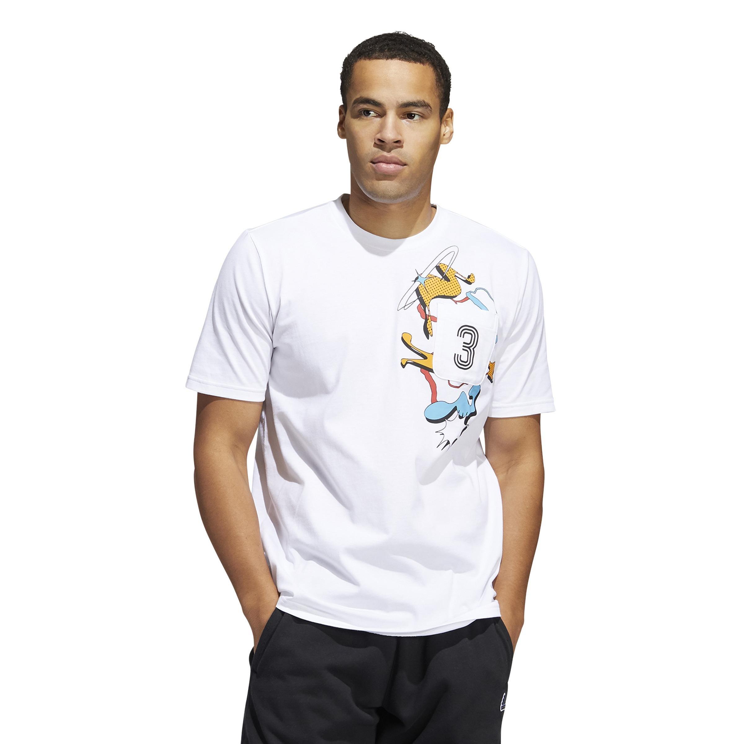Fluid Sport Pocket Graphic T-Shirt, White, , large image number 0