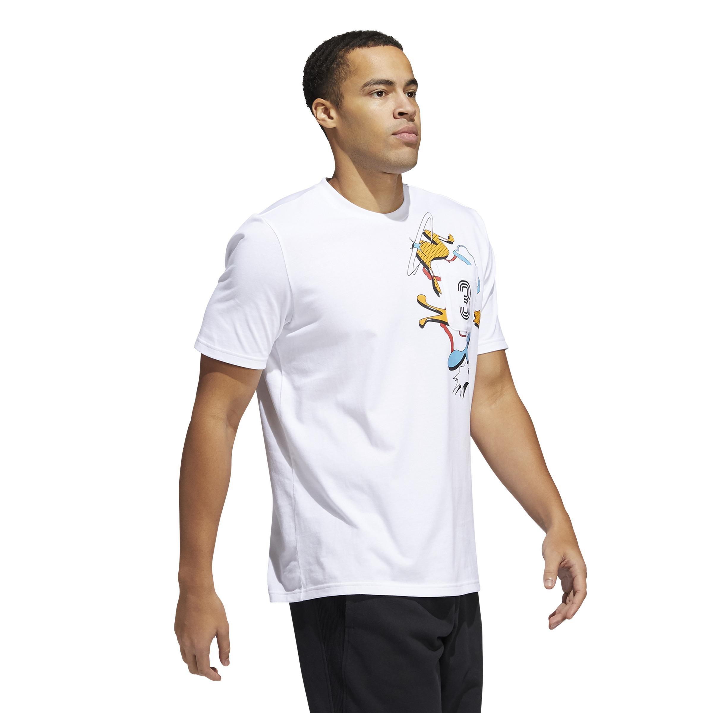 Fluid Sport Pocket Graphic T-Shirt, White, , large image number 1