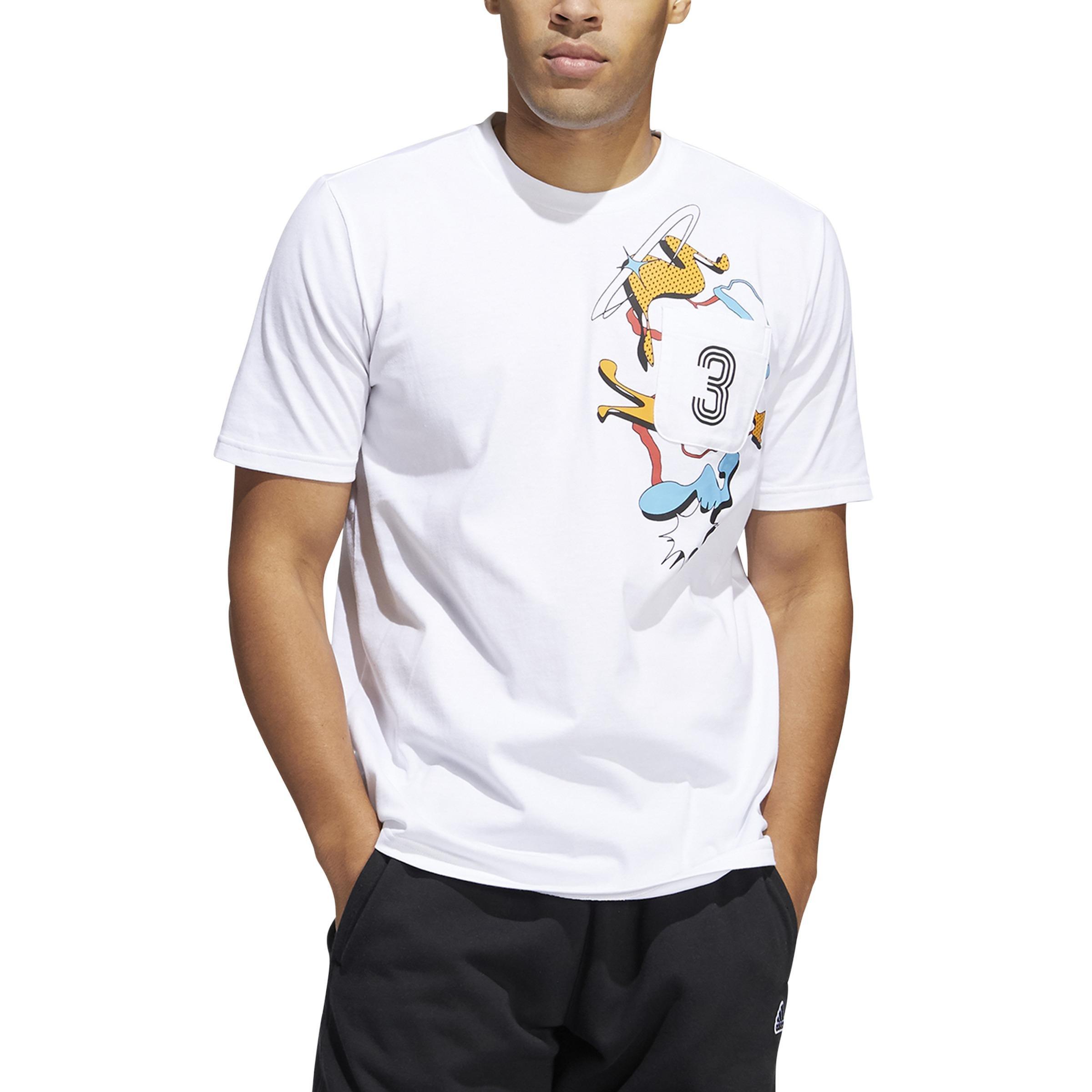 Fluid Sport Pocket Graphic T Shirt White