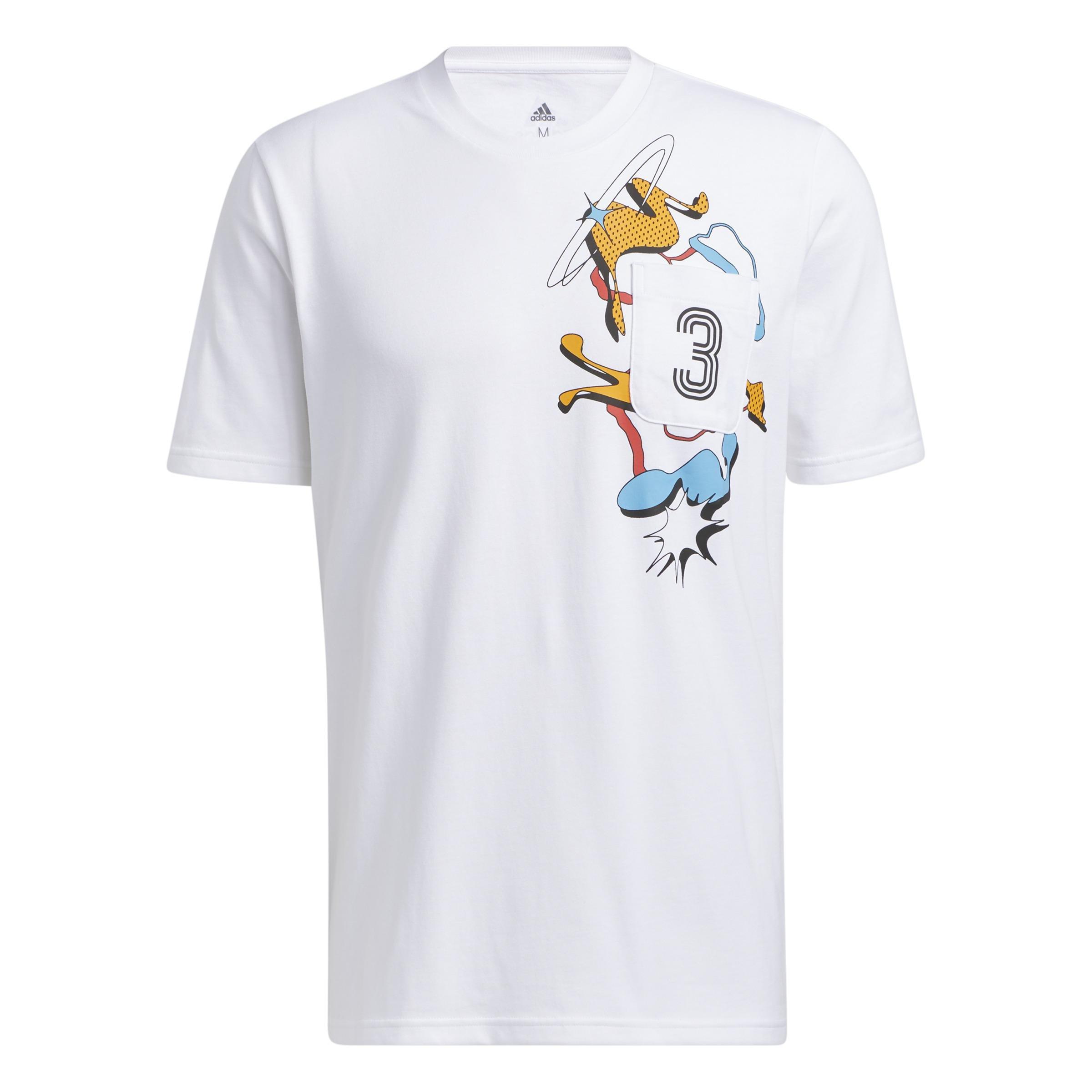 Fluid Sport Pocket Graphic T-Shirt, White, , large image number 14