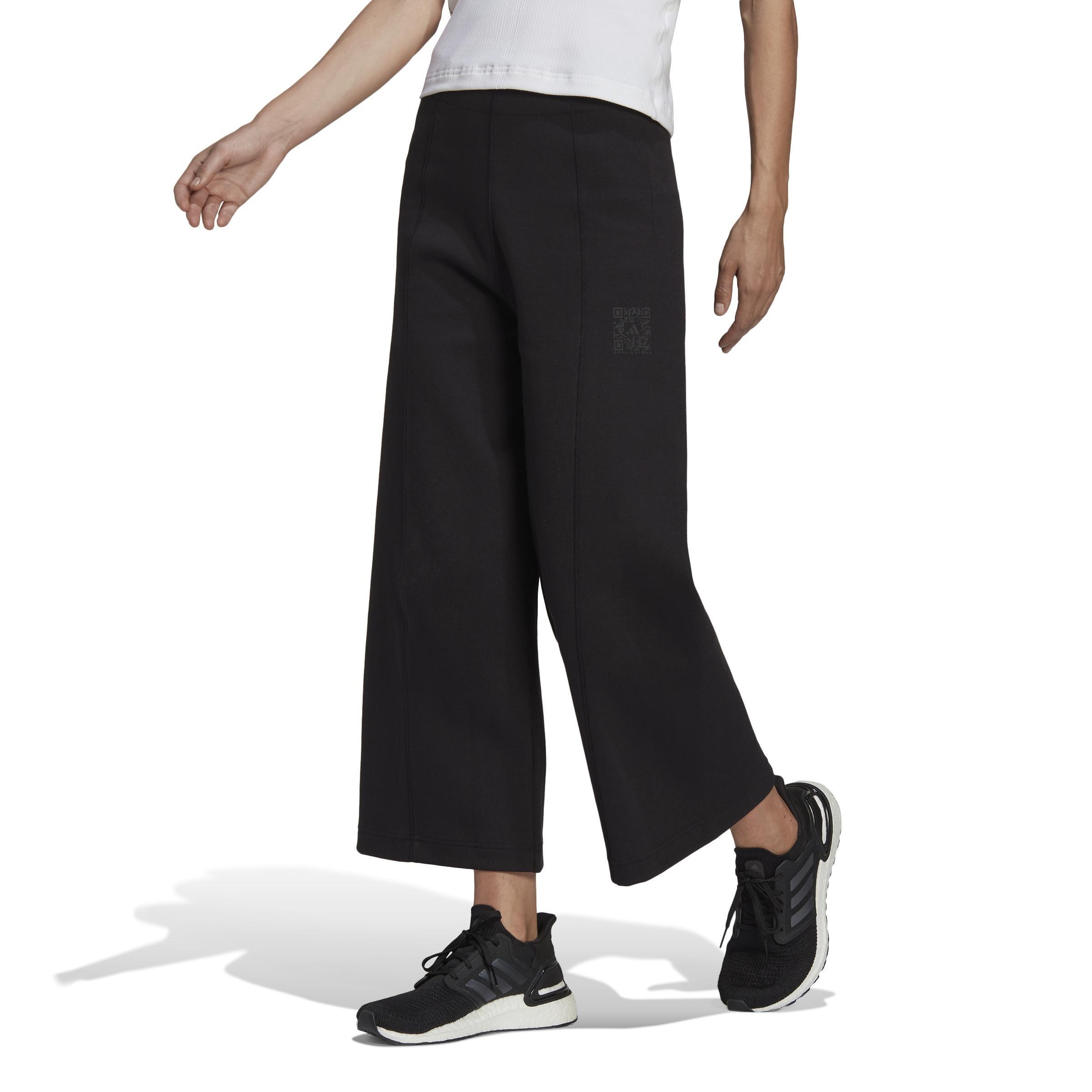Karlie Kloss X Crop Tracksuit Bottoms, Black, A901_ONE, large image number 1