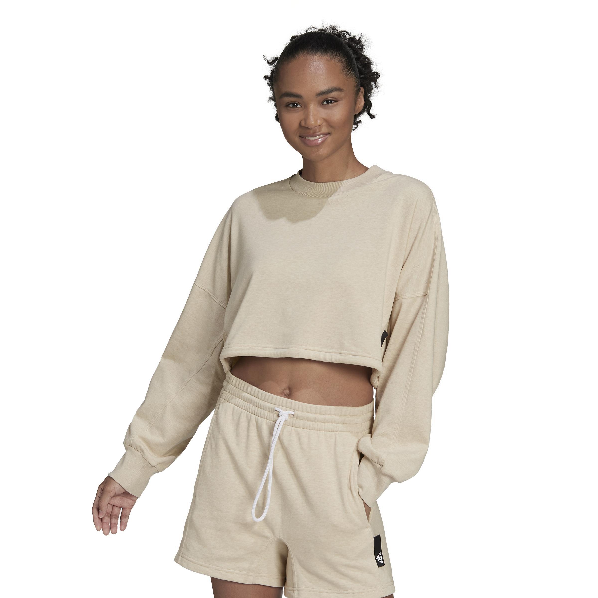 Sportswear Studio Lounge Summer Crew Sweatshirt, Beige, , large image number 0