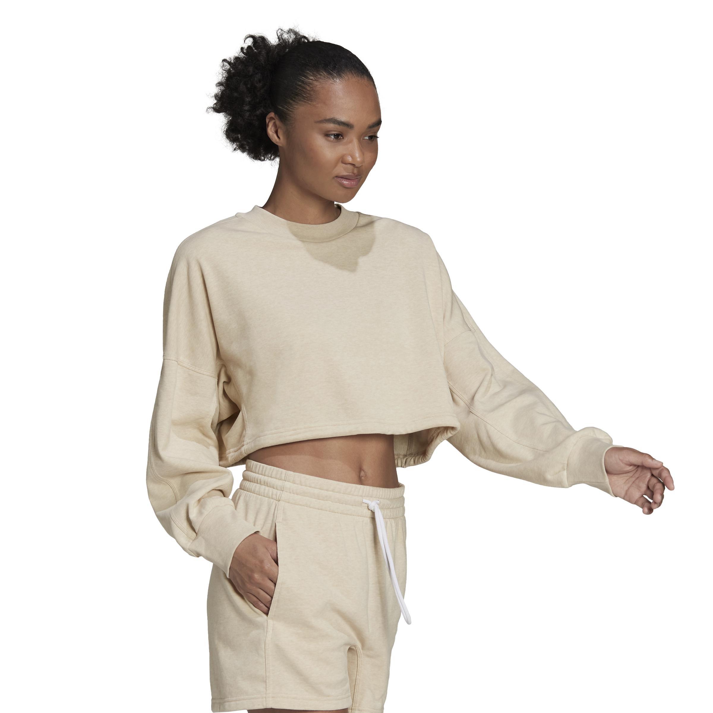 Sportswear Studio Lounge Summer Crew Sweatshirt, Beige, , large image number 1