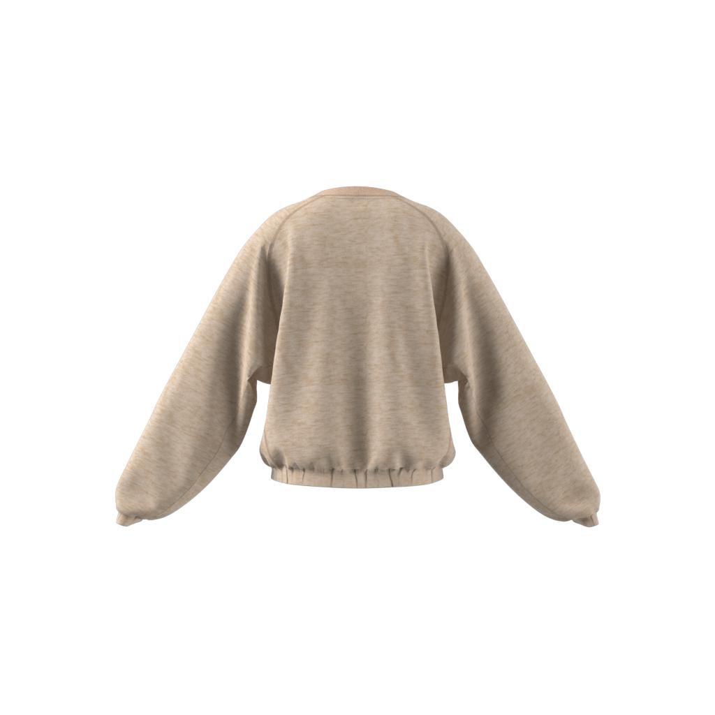 Kids Studio Lounge Botanical Dye Sport Crew Sweatshirt, Beige, , large image number 7