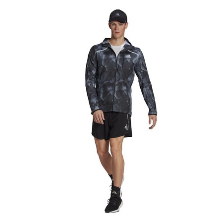 Men Marathon Fast Graphic Jacket, Black, A901_ONE, large image number 0