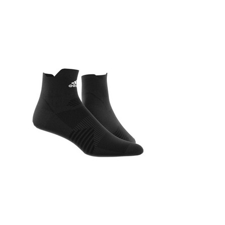 Unisex Ankle Performance Running Socks, Black, A901_ONE, large image number 1