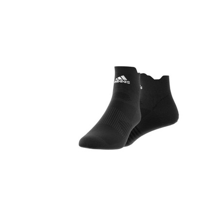 Unisex Ankle Performance Running Socks, Black, A901_ONE, large image number 3