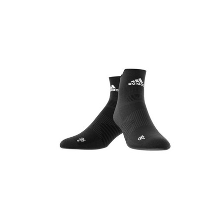 Unisex Ankle Performance Running Socks, Black, A901_ONE, large image number 4