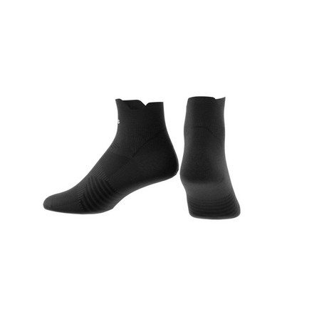 Unisex Ankle Performance Running Socks, Black, A901_ONE, large image number 5
