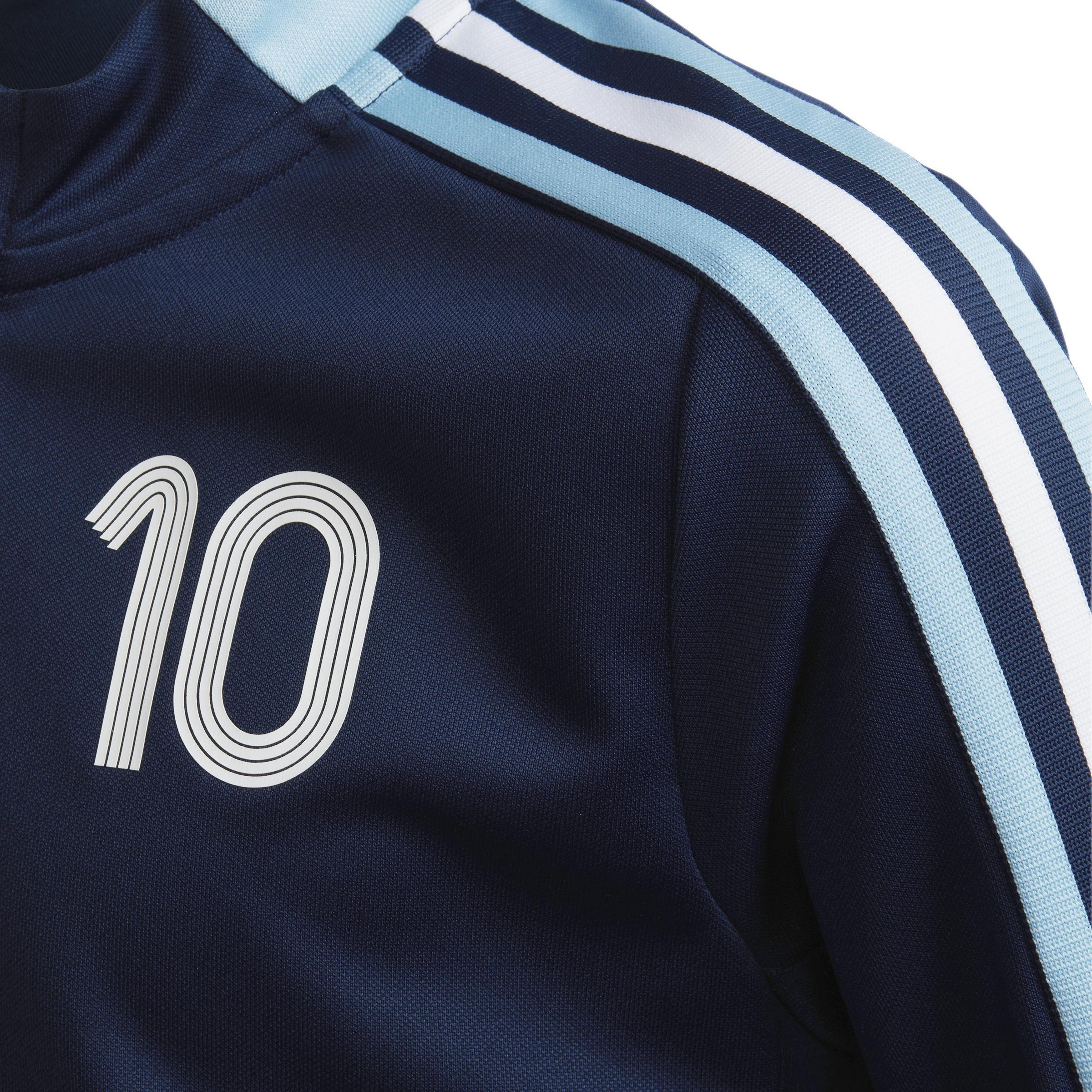 Unisex Kids Messi Tiro Number 10 Training Track Top, Blue, A901_ONE, large image number 4
