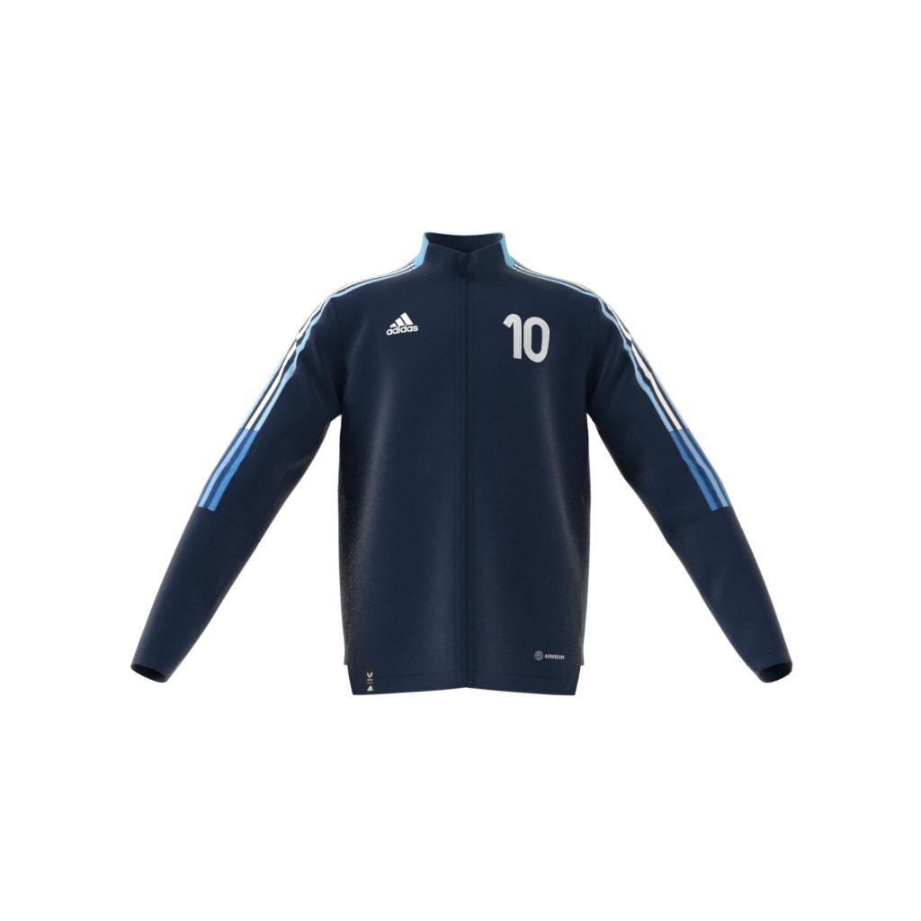 Unisex Kids Messi Tiro Number 10 Training Track Top, Blue, A901_ONE, large image number 9