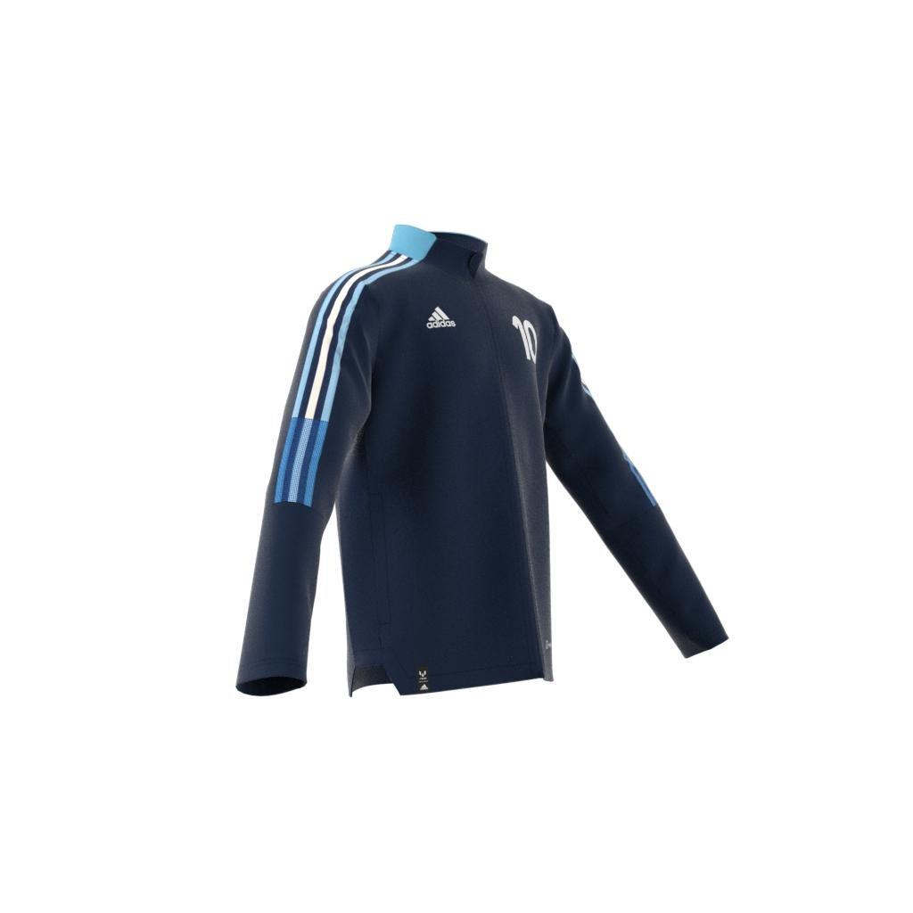 Unisex Kids Messi Tiro Number 10 Training Track Top, Blue, A901_ONE, large image number 10