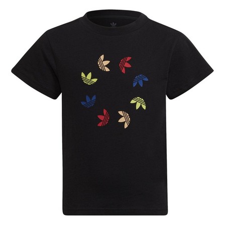 Kids Unisex Adicolor T-Shirt, Black, A901_ONE, large image number 0