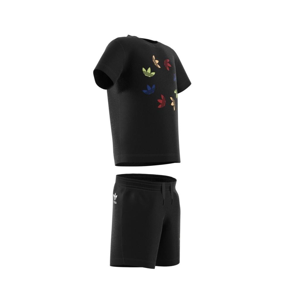 Unisex Adicolor Shorts And T-Shirt Set, Black, A901_ONE, large image number 8