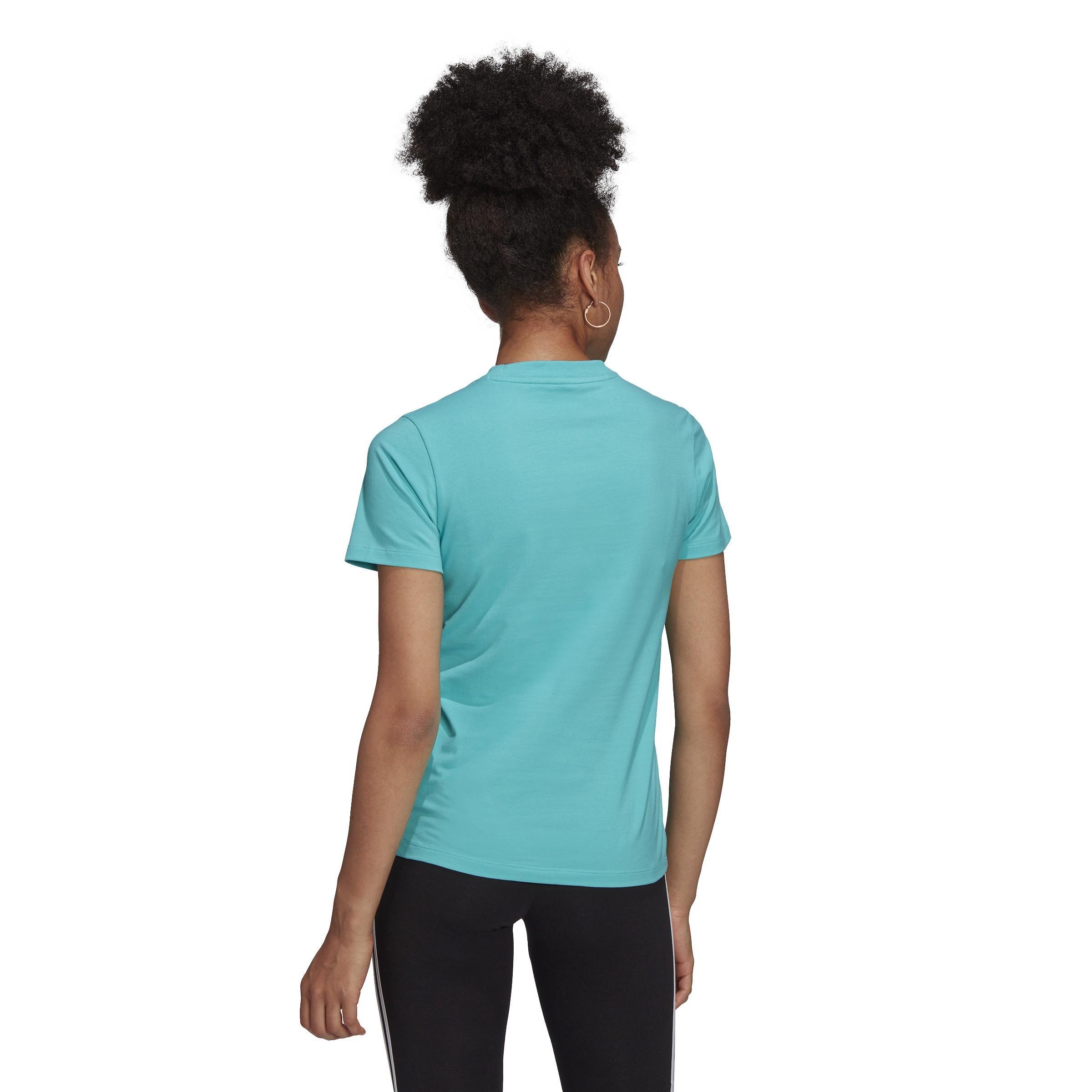 Women Adicolor Classics Trefoil T-Shirt, Turquoise, A901_ONE, large image number 2