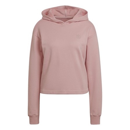 Women Cropped Hoodie, Pink, A901_ONE, large image number 1