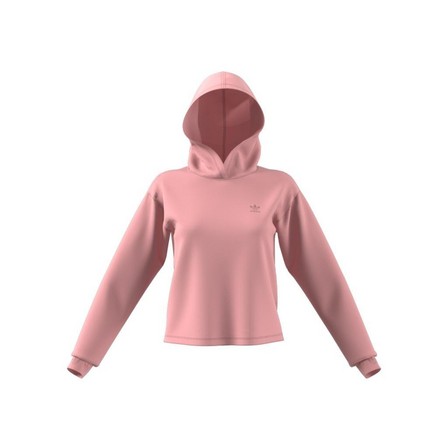 Women Cropped Hoodie, Pink, A901_ONE, large image number 4